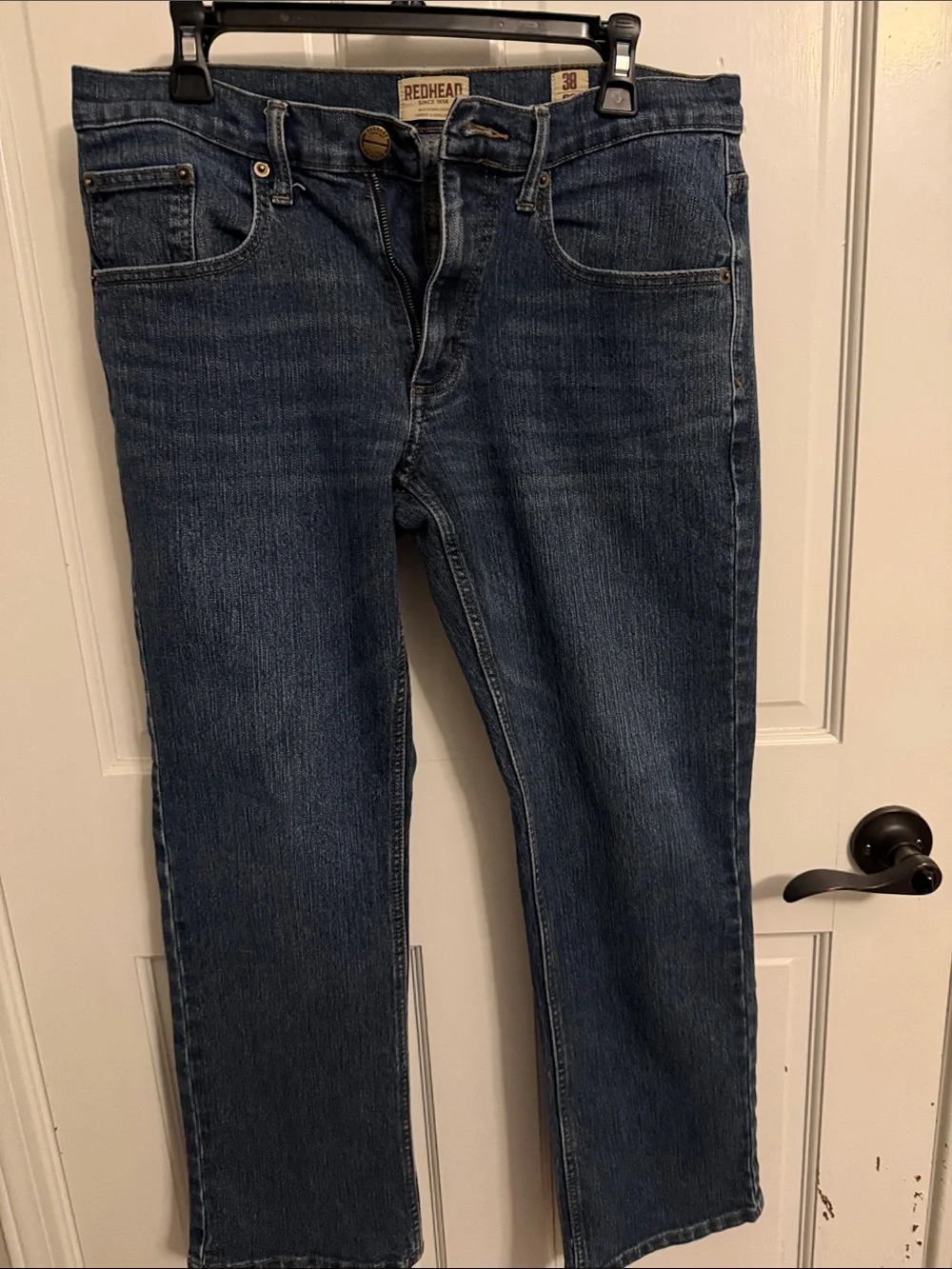 RedHead Men's Dark Blue Straight Jeans